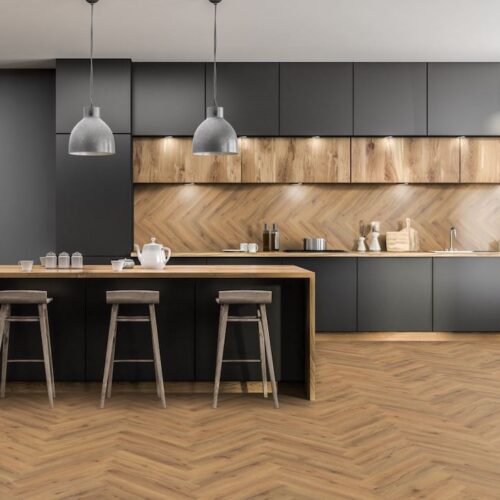 LVT-SPC lignume core herringbone range