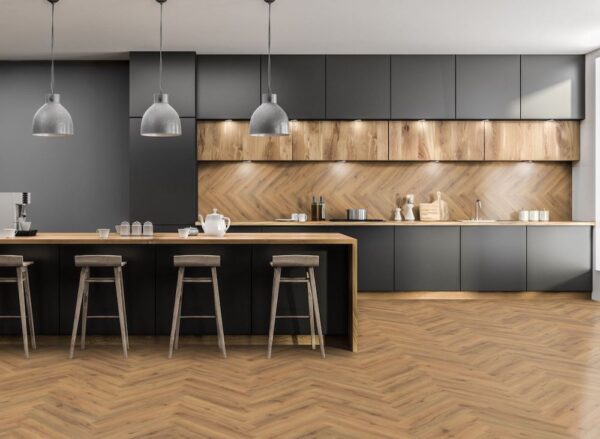 LVT-SPC lignume core herringbone range