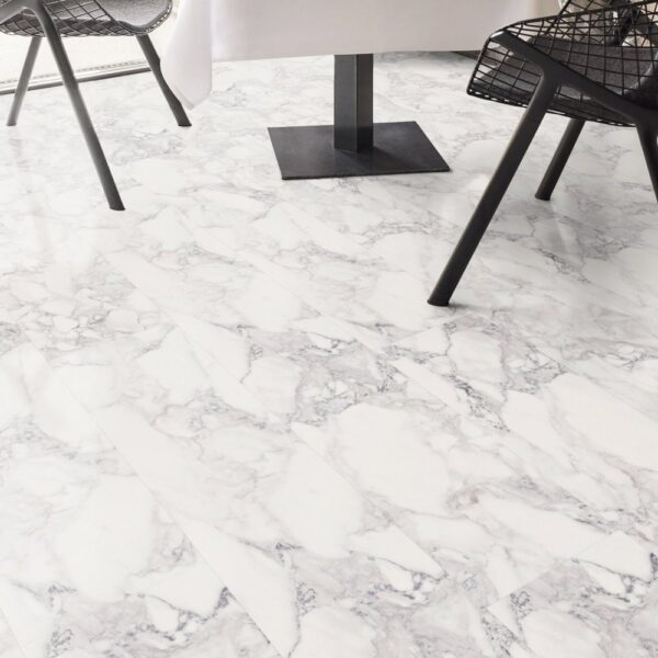 Kaindl White Marble - Aqua Pro 8.5mm High Gloss Laminate Flooring - Image 2