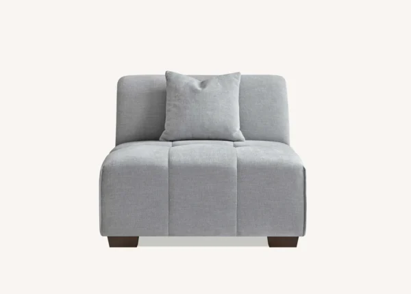 Aluxo Leonard Boucle Corner Sofa in Cloudy Grey - Image 7