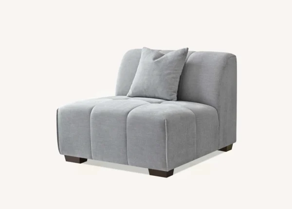 Aluxo Leonard Boucle Corner Sofa in Cloudy Grey - Image 8