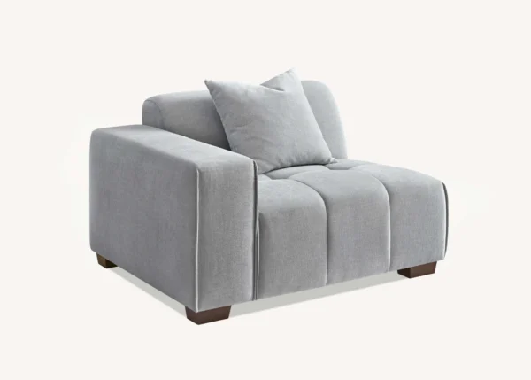 Aluxo Leonard Boucle Corner Sofa in Cloudy Grey - Image 9