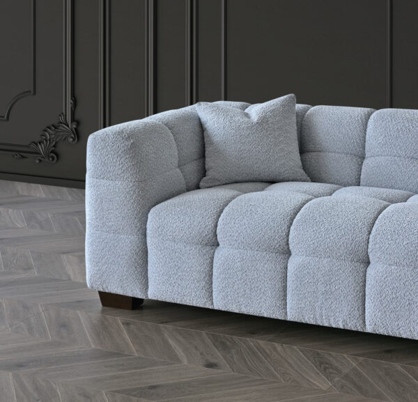 Aluxo Tribeca Sofa Range in Pearl Boucle Fabric - Image 3