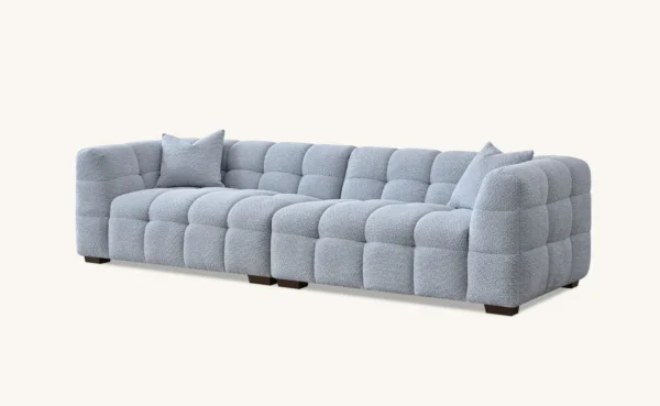 Aluxo Tribeca Sofa Range in Pearl Boucle Fabric - Image 11