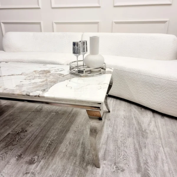 Louis Chrome Coffee Table - Image 5