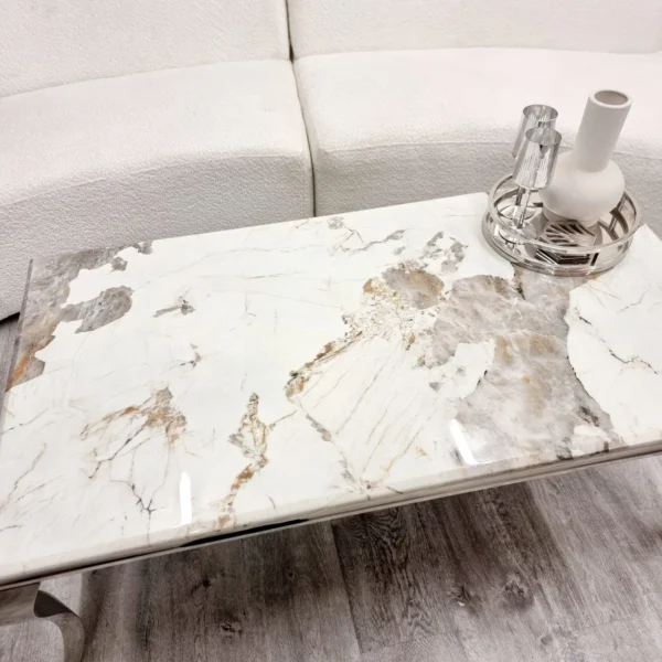 Louis Chrome Coffee Table - Image 7